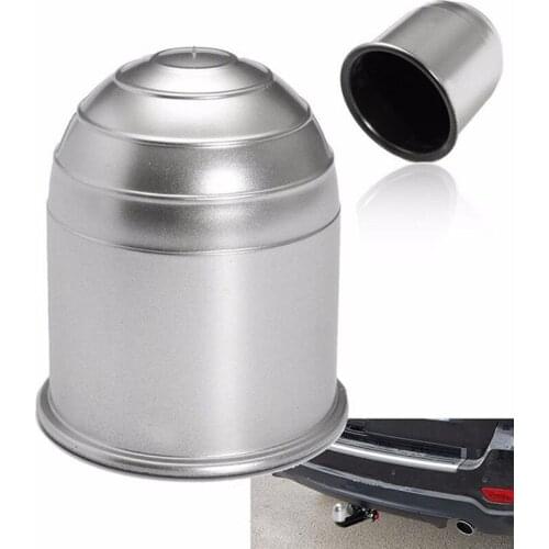 Towball Cap Cover Car Trailer Ball Cap Protective Cover Plastic Chrome Plated Clip Car Accessories Tow Bar Ball 1PC
