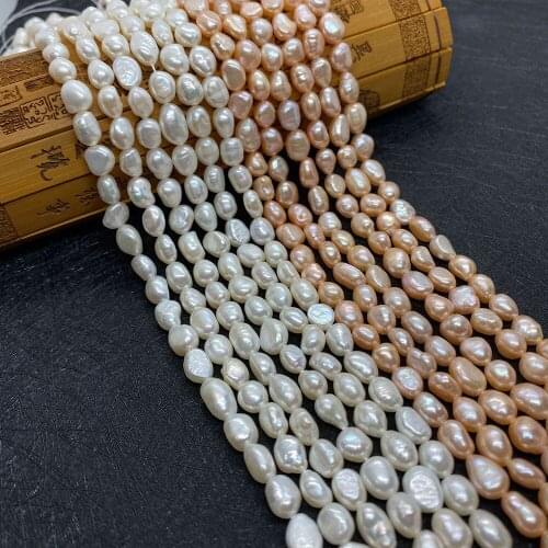 Natural Freshwater Pearl Beads Two-color High-quality DIY Handmade Ladies Necklace Jewelry Gift Accessories for Jewelry Making