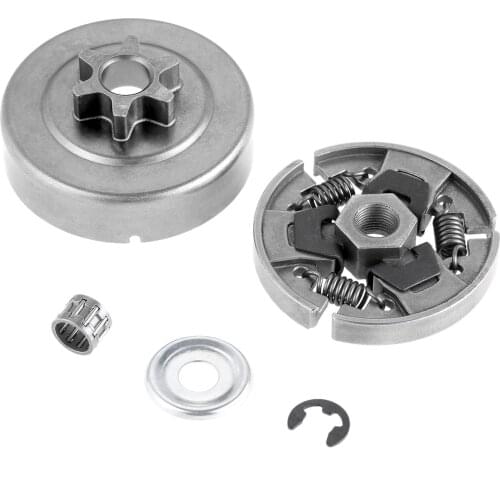 DRELD 3/8"-6T Clutch Drum Washer Clip Needle Bearing Fit For Stihl MS170 MS180 MS210 MS230 MS250 017 018 021 023 025 Chainsaw