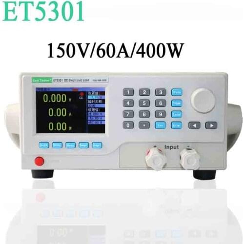 ET5301 DC Electronic Load Meter 400W 150V 60A Battery Capacity Tester Power Test aging Instrument Professional Battery Tester