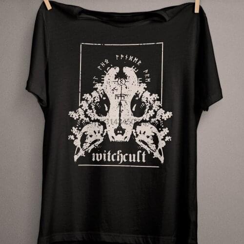Witch Cult T Shirt Cat Skull Vulture Culture Animal Bones Gothic Clothing Pastel Goth Aesthetic Witchy Clothes