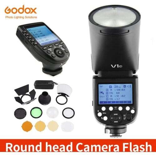 In Stock!!! Godox V1 Flash V1C V1N V1S V1F V1O TTL 1/8000s HSS lithium battery Speedlite Flash for Canon Nikon Sony Fuji Olympus