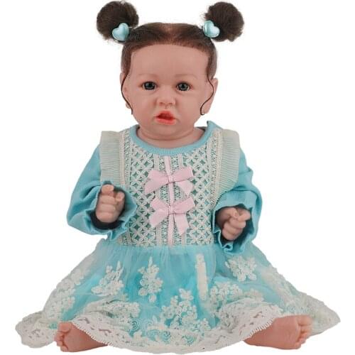 Hoomai New princess baby doll reborn silicone dolls Reborn Baby Dolls Silicone Soft Kids Gift Best Playmates