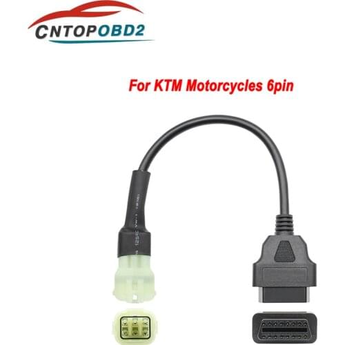 6 Pin to 16 Pin Motorcycle Adapter Cable OBD2 Cable for For KTM Duke RC Autocycle Extension Cables for Motorcycles