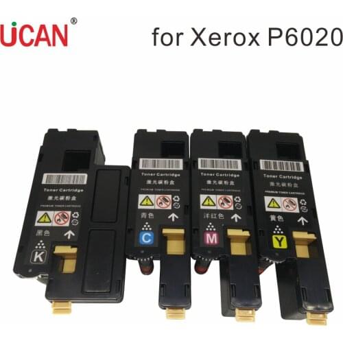 4 Color Toner Cartridges for Fuji Xerox Phaser 6020 6022 WorkCentre 6025 6027 Printer 106R02759/56/57/58 106R02763/60/61/62