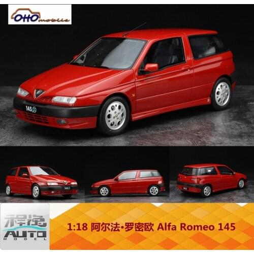 OTTO 1:18 Alfa Romeo 145 Resin Quadrifoglio Diecast Collection of Simulation Alloy Car Model Children Toys
