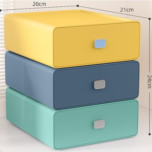 Zq Drawer Desktop Storage Box Cosmetics Stationery Organizing Box Desk Shelf