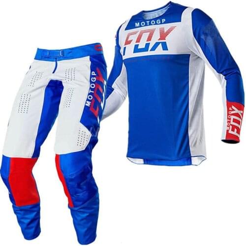 Motocross Flexair MOTOGPFOX 180 360 Gear Set Jersey Pants Moto Cross Mountain Bicycle Offroad Kits Suit Mens