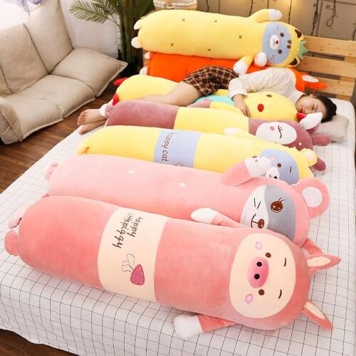 New 65/90/120cm Soft Animal Cartoon Pillow Cushion Cute Teddy Bear Pig Duck Plush Toy Stuffed Cushion Lovely Kids Birthyday Gift
