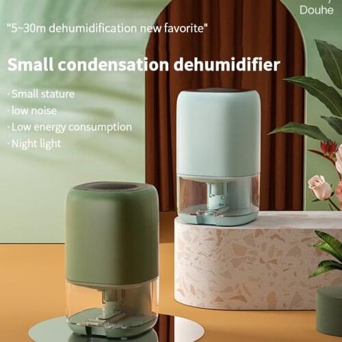 Portable Dehumidifier With Multiple Filters Multi-page Fan Fast Dehumidification Drawer Type Transparent Water Tank Easy To Use