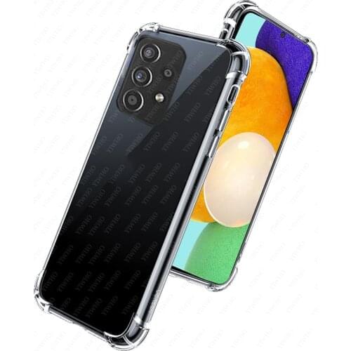 Shockproof Clear Case for Samsung Galaxy a52 5g 4g Soft Silicone Cover on for samsung a 52 52a 6.5" SM-A526B SM-A525F back cases