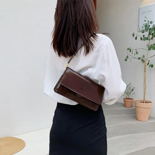 Women Fashion Messenger Bag Double Layers Underarm Shoulder Bag Luxury Square Tote Poutch Flap Ladies Casual Crossbody Wallet