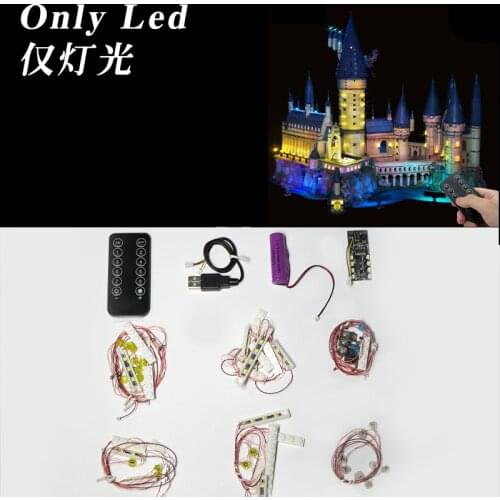 Only Led Light Up Kit For Hogwart`s Castle RC LED Lighting 71043 (Not Include The Model)