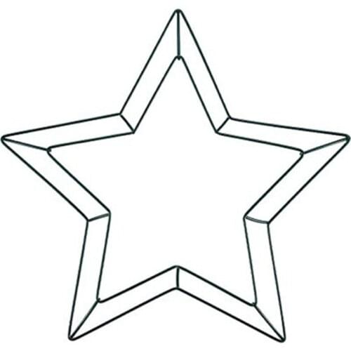 30cm Metal Star Wire Flower Wreath Iron Ring Loop Handmade Florist Frame Celebration DIY Dreamcatcher Hoop Wholesales