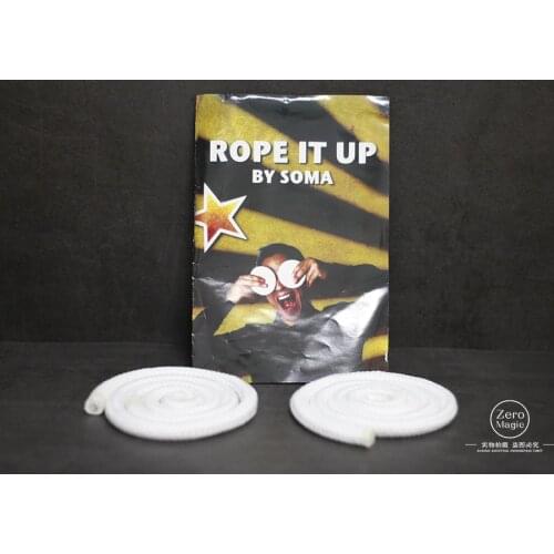 Rope It Up - White,Magic Tricks,Rope,Illusion,Funny,Gimmick,props,Mentalism,Stage,Classic Toys,Joke,Gadgets,Magician Ropes