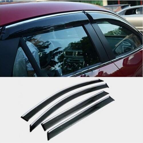 FIT FOR MAZDA CX-5 CX5 2013 2014 2015 2016 SIDE WINDOW RAIN DEFLECTORS GUARD VISOR WEATHERSHIELDS DOOR WIND SHADE ACCESSORIES
