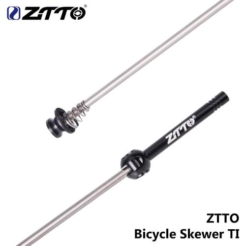 ZTTO 1 Pair Bicycle QR Ti Skewers Ultralight 9MM 5MM Quick Release Skewers 100 135 hub Reliable Axle for MTB Road Bike