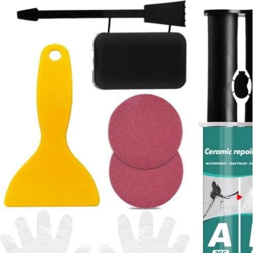 1 Set Tile Repair Paste Eco-friendly Strong Adhesion Waterproof AB Glue Ceramic Repair Agent for Home