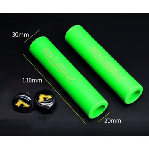 1 Pair MTB Bicycle Grips Cycling Handlebar Grips Ultra-light Non-slip Silicone Grips Silica Sleeve Handle Anti-skid