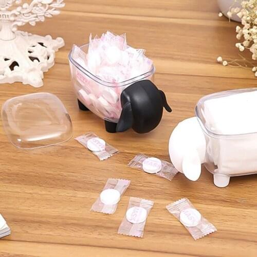 1PC Creative Portable Toothpick Cotton Swab Storage Box Sheep Shaped Table Cosmetic Organizer Box Household