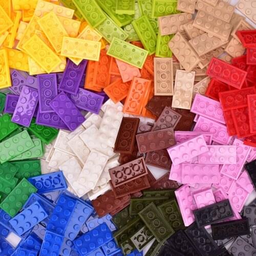 1000pcs Mixed Color Building Blocks Toys City Blocks DIY Creative Bricks Compatible with Logo Bricks Bulk Educational Kids Toy