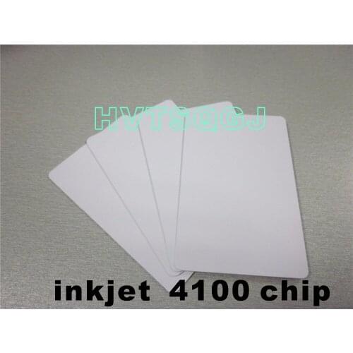 100pce/lot Free shipping 125khz New plastic products inkjet printing pvc sheet for credit card