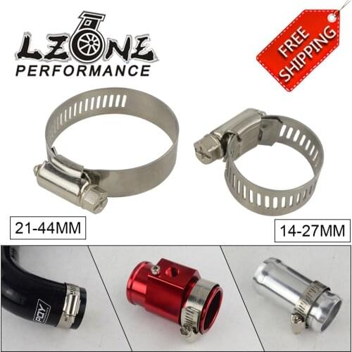 14-27MM/21-44MM Unversal Exhaust Turbo Adjustable Hose Clamp 201 Stainless Steel Turbo Exhaust Intercooler Silicone Coupler