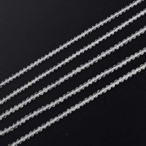 2strands/lot 2mm Natural Faceted Topaz irregular round stone beads For DIY necklace bracelet jewelry making 15 "free delivery