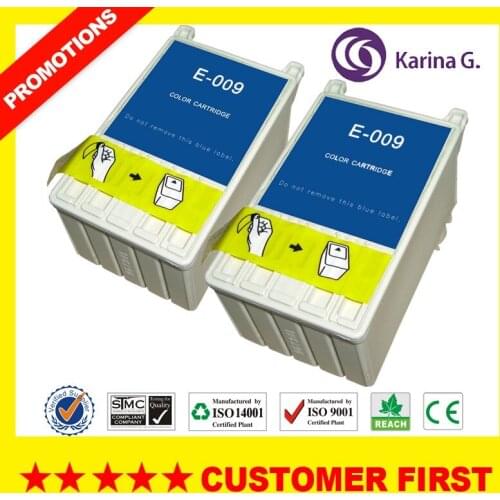 2X Color Printer Ink Cartridge T009 For Epson Stylus Photo 1280 Photo 900 Photo 1270
