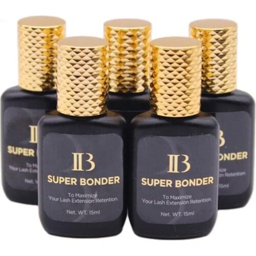 5Bottle Super Bonder for Eyelash IB Adhesive Korea Fast Drying Long Lasting Eyelash Glue False Eyelash Extension Strong Adhesive