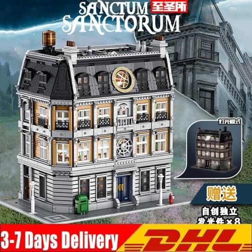6632pcs Creator Series Doctor Stranges Sanctum Sanctorum Model Building Blocks Education Bricks Toys Kids Birthday Gifts 10840