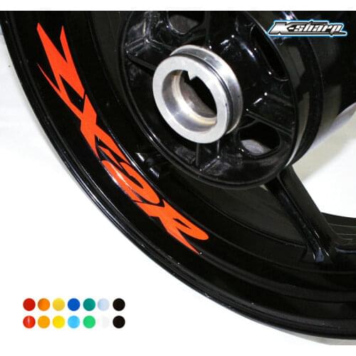 8 X custom inner rim decals wheel reflective Stickers stripes For KAWASAKI ZX-2R zx 2r