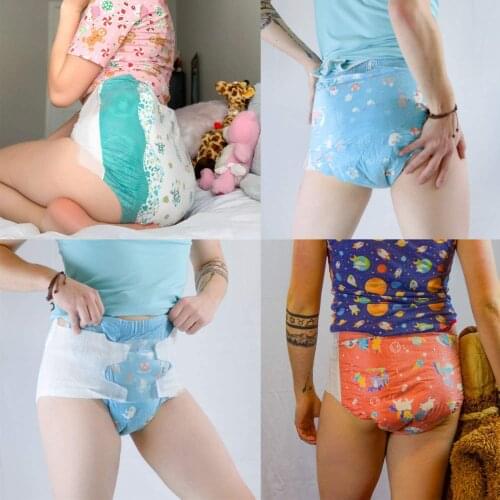 Abdl adult diaper youth waterproof and leak-proof diapers ddlg high waist absorption capacity Diapers dummy holder adult diaper