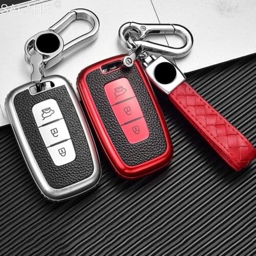 TPU Car Key Cover Case For Hyundai Solaris HB20 Veloster SR IX35 Accent Elantra i30 For KIA RIO K2 K3 Sportage Auto Accessories