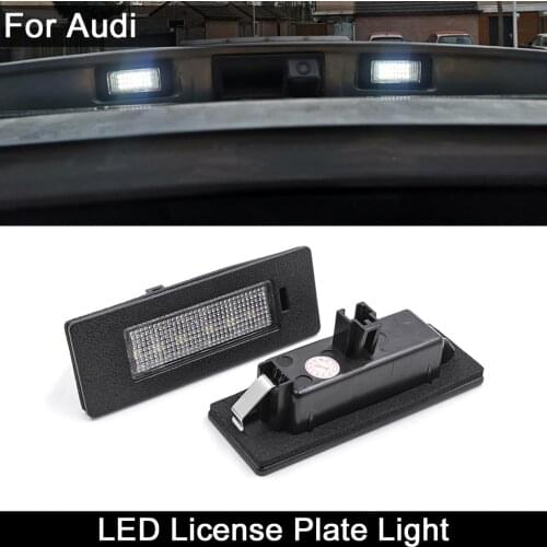 For AUDI A5 S5 Q2 Q5 2016-2019 White LED License Plate Light Number Plate Lamp