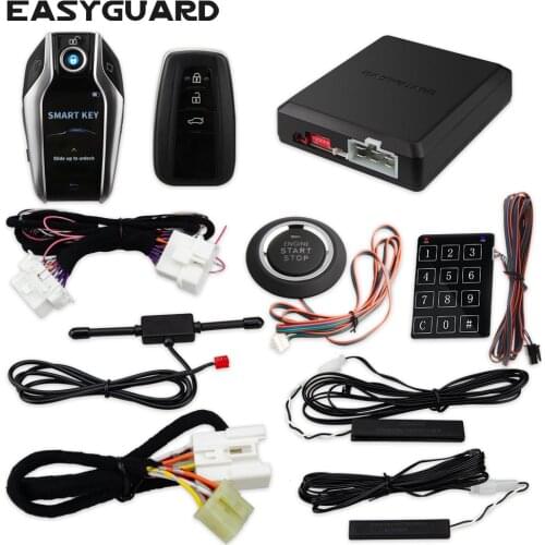 EASYGUARD Plug & Play CAN BUS fit for TOYOTA rav 4 camry corolla PKE car alarm system smart key remote starter push button start