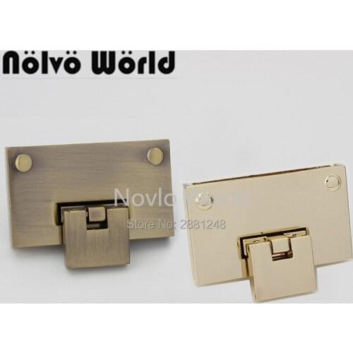 Nolvo World 2-10 pieces 3 colors 50*30mm flip lock handbag purse flip locks purse hardware