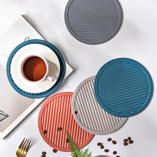 Table Place Mat Heat Resistant Mat Cup Coaster Non-Slip Pot Holder Table Placemat Kitchen Tool Four Shapes Non-Slip Table Pads