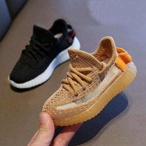 Children Shoes Male Sneakers New Summer Mesh Breathable Luminous Girls Little White Casual Shoes Coconut Shoes