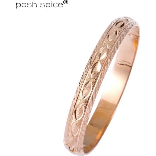 Fashion Rose Color women bracelets and bangles open Copper bracelets gold luxury jewelry for weddin