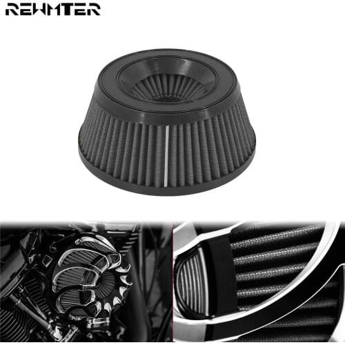 Motorcycle Air Cleaner Intake Filter Inner Element Replacement Gray For Harley Touring XL Sportster Softail Dyna Road King Glide