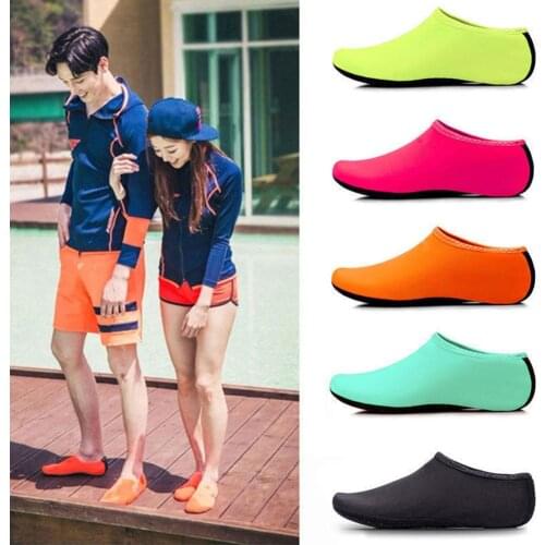 Hot 1 Pair Summer Beach Diving Scuba Socks Non-Slip Barefoot Protector Skin Shoes Women Men Fashion Socks