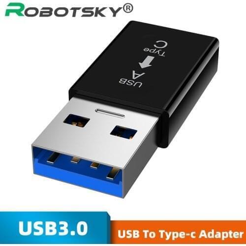 USB Male to Type-c Female Connector Charging Test 3.1 USB C Female Hard Disk USB 3.0a Male Converter For Xiaomi Huawei Samsung