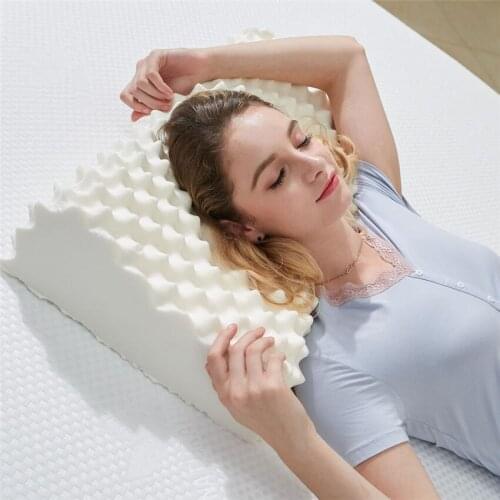 60x40cm Natural Latex Pillow Sleeping Bedding for home Cervical Massage Pillow Health Neck Bonded Head Care Memory Pillow