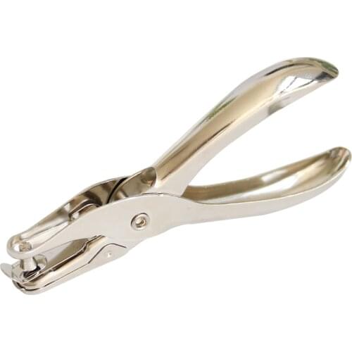 6mm Circle Single Hole Punch Simple Handheld Paper Punch 1/4 Inch Metal Hand Punch Tool; One Time Can Make 8 Pages Paper