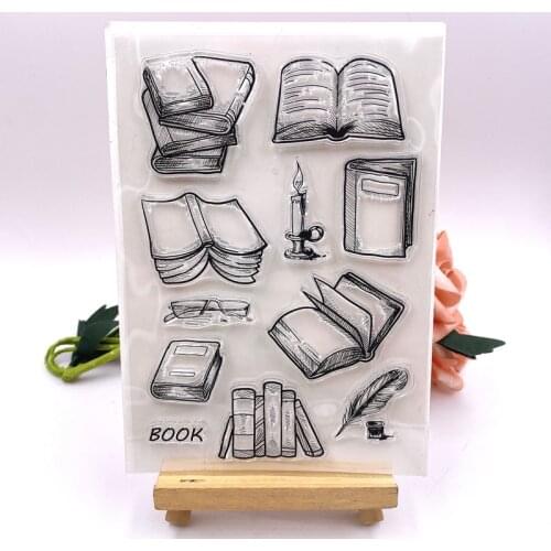 KLJUYP Book Clear Stamps Scrapbook Paper Craft Clear stamp scrapbooking
