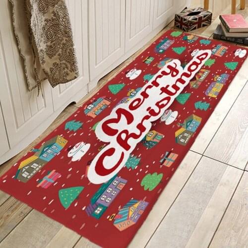 Christmas Rug 3D RUG Hallway Carpets and Rugs for Bedroom Living Room Carpet Kitchen Bathroom Anti-Slip Floor Mats 3D Mat