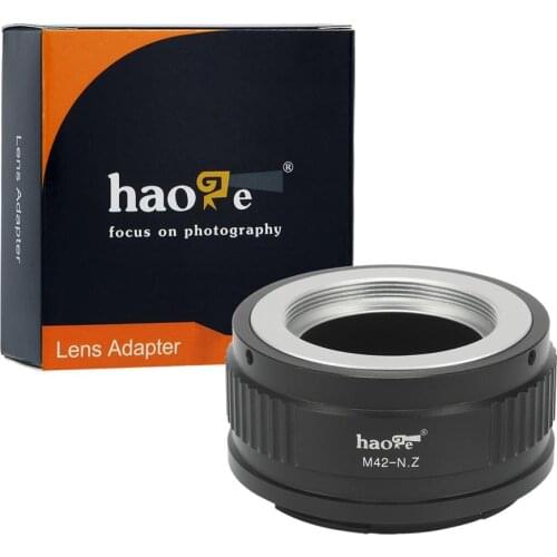 Haoge Manual Lens Mount Adapter for 42mm M42 Mount Lens to Nikon Z Mount Camera Such as Z6 Z7
