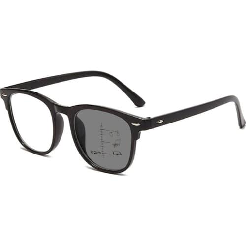 Unisex Progresssive Photochromic Reading Sunglasses for Women Men Look Near Far Presbyopia Glasses Magnifier Driving Spectacles