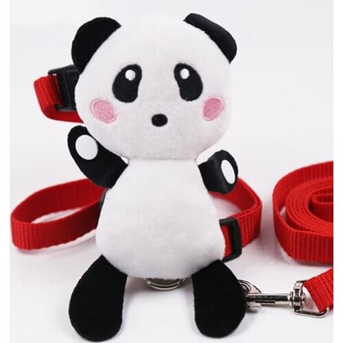 Cartoon Dog Lead Leash Cat Pet Harness Animal Doll Toys+ Rope Angle Small Dog Harness And Leash Set For Teddy 2021